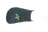 Chaussettes courantes d'anti nylon adulte noir de glissement avec l'anti matériel répugnant de coton