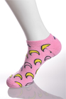 Faites pour commander les chaussettes courantes de nylon rose avec du coton/Spandex/matériaux d'Elastane