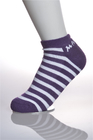 Colorez les chaussettes courantes capitonnées anti par glissement de rayures, anti chaussettes courantes épaisses répugnantes de Breathbale