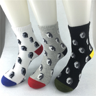 Chaussettes en bambou noires/grises de chaussettes organiques de coton de tissus antibactériens, de coton