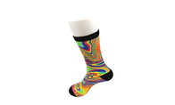 Les adultes unisexes colorés 3D ont imprimé des chaussettes avec les matériaux antibactériens de tissus